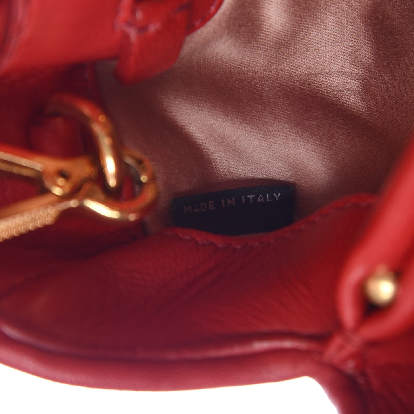 Nappa Matelasse Bauletto Top Handle Bowler Rosso