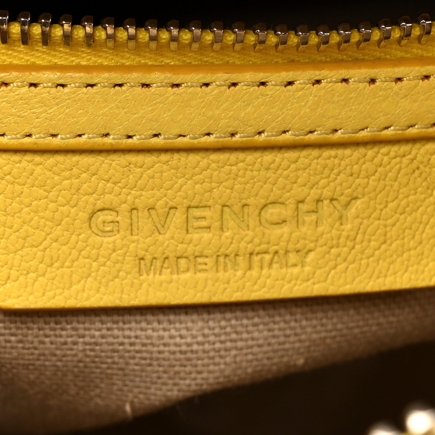 Givenchy Sugar Goatskin Mini Antigona Yellow 6 of 18