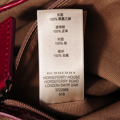 Burberry Supernova Check Small Nickie Tote Berry 7 of 10