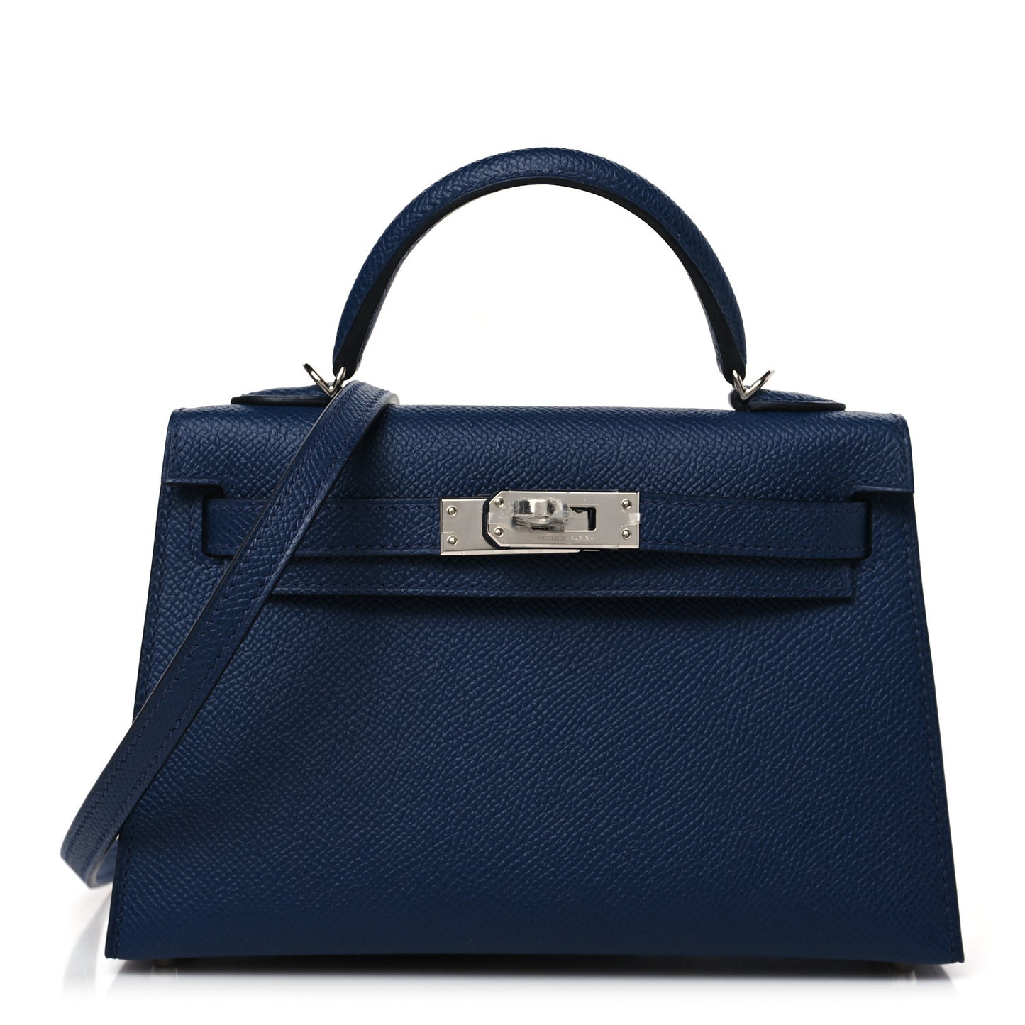 Epsom Mini Kelly Sellier 20 Bleu Navy