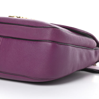 Marc Jacobs Calfskin Interlock Courier Messenger Purple 10 of 14
