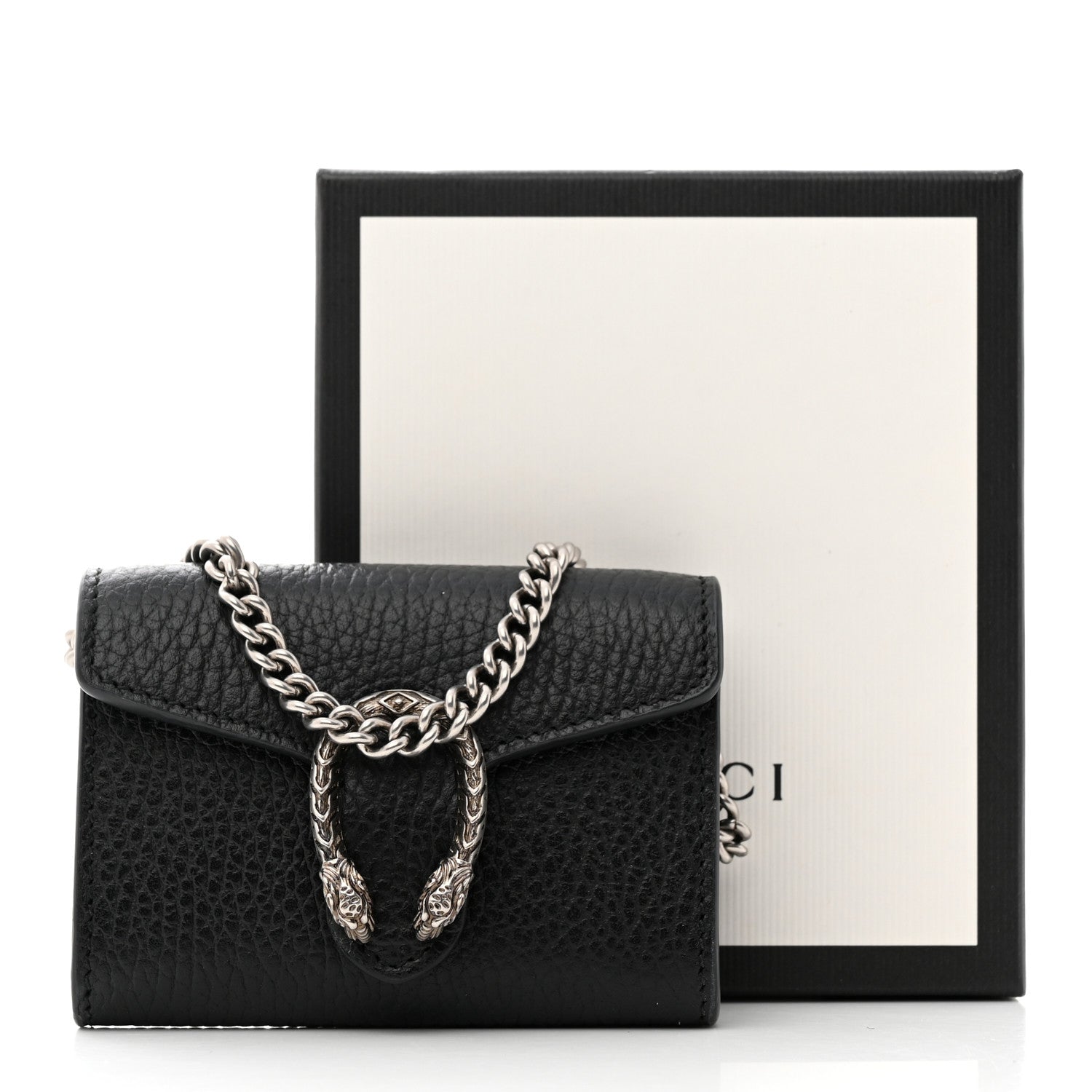Gucci Calfskin Dionysus Coin Purse Black 7 of 7