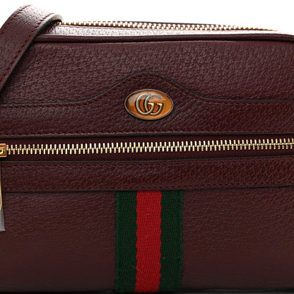 Gucci Calfskin Web Mini Ophidia Shoulder Bag Vintage Bordeaux 8 of 12