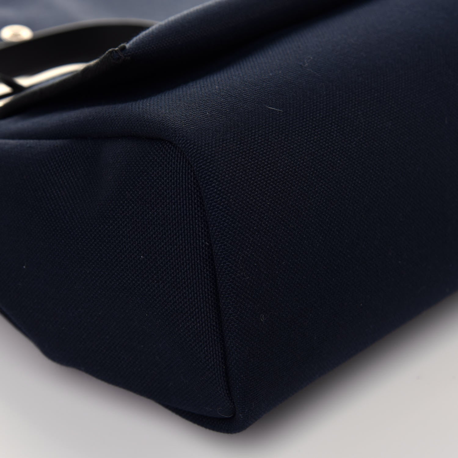 Hermes Military Toile Vache Hunter Herbag Zip PM 31 Black Bleu Indigo 9 of 10