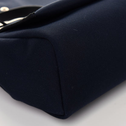 Hermes Military Toile Vache Hunter Herbag Zip PM 31 Black Bleu Indigo 9 of 10