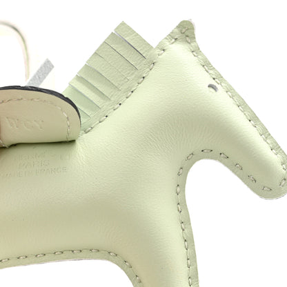 Hermes Milo Lambskin Matte Alligator Touch Grigri Rodeo Horse Bag Charm PM Vert Fizz Vert D'eau 3 of 5