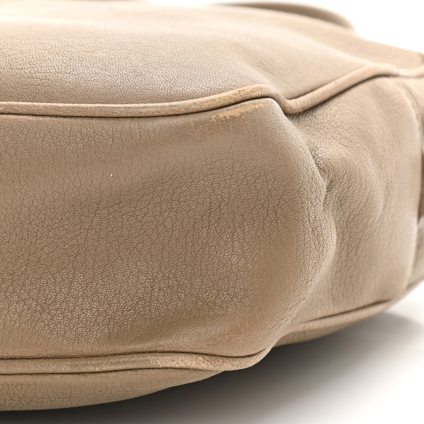 Lambskin Monogram Small Lou Camera Bag Dark Beige