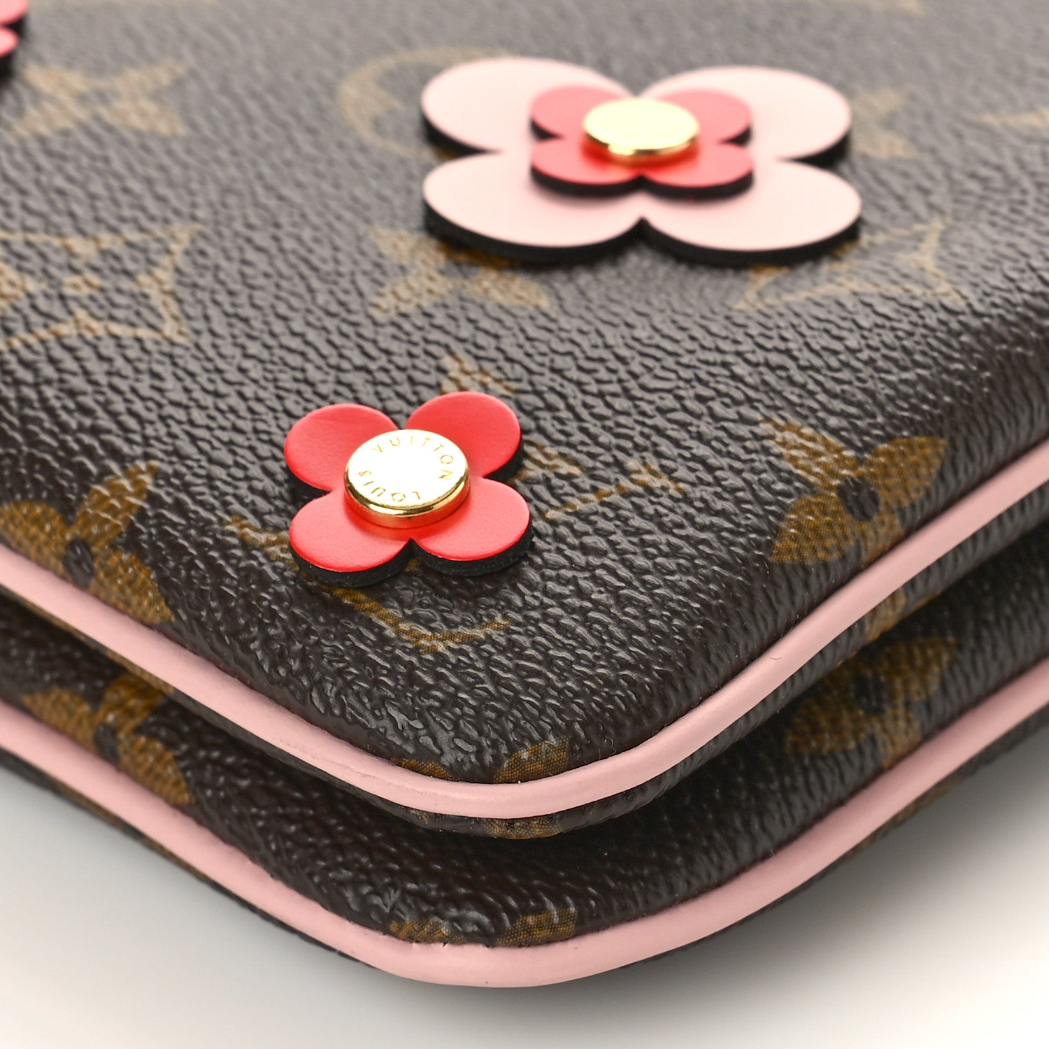 Louis Vuitton Monogram Blooming Flowers Double Zip Pochette 8 of 9