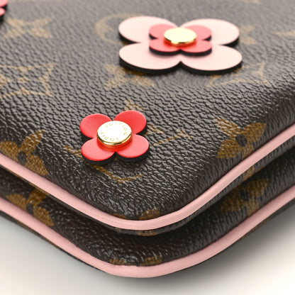Louis Vuitton Monogram Blooming Flowers Double Zip Pochette 8 of 9