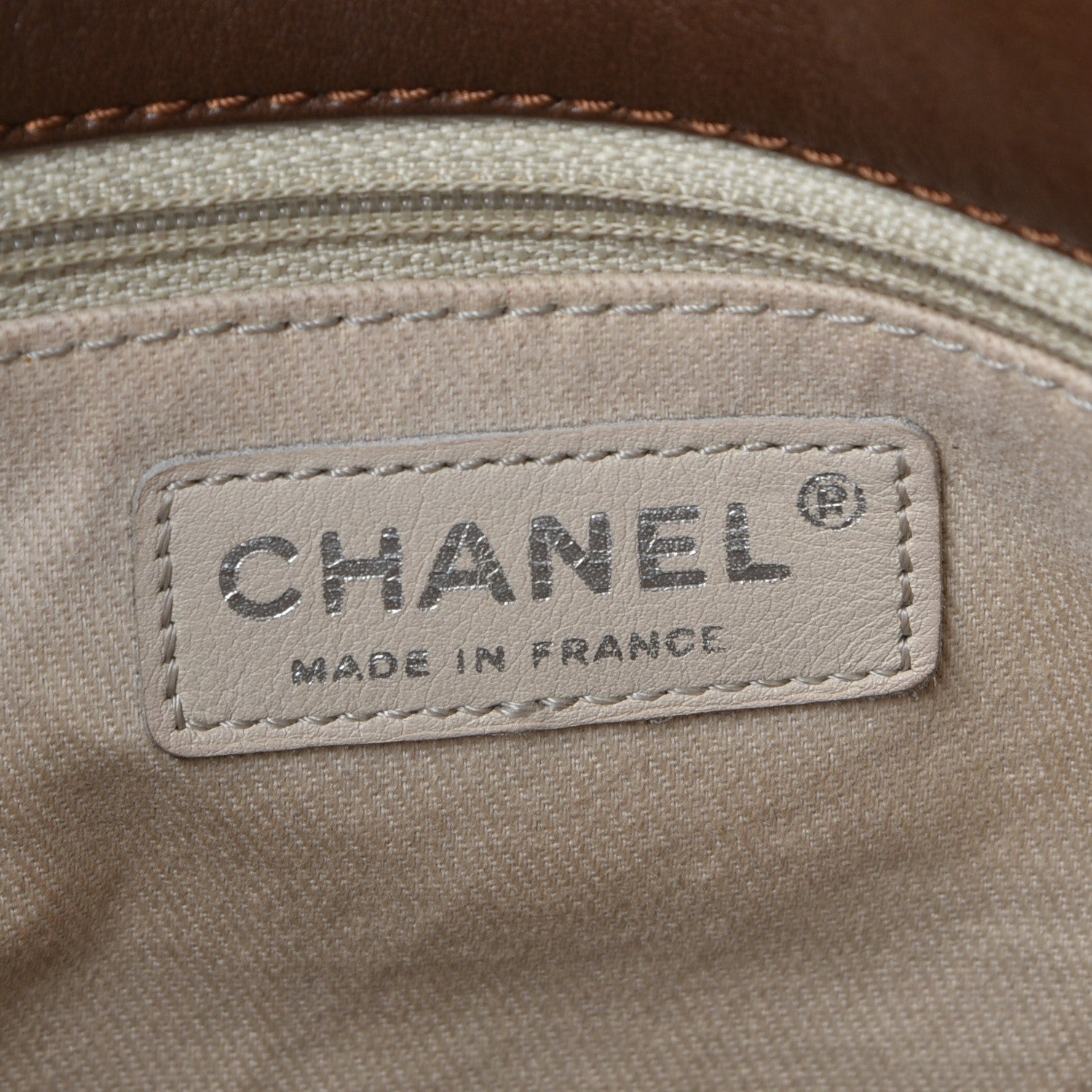 Chanel Calfskin Quilted In the Business North South Tote Brown 6 of 9