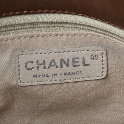 Chanel Calfskin Quilted In the Business North South Tote Brown 6 of 9