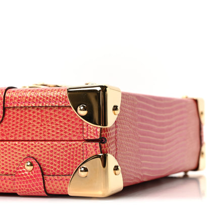 Louis Vuitton Metalic Lizard Petite Malle Pink 8 of 10