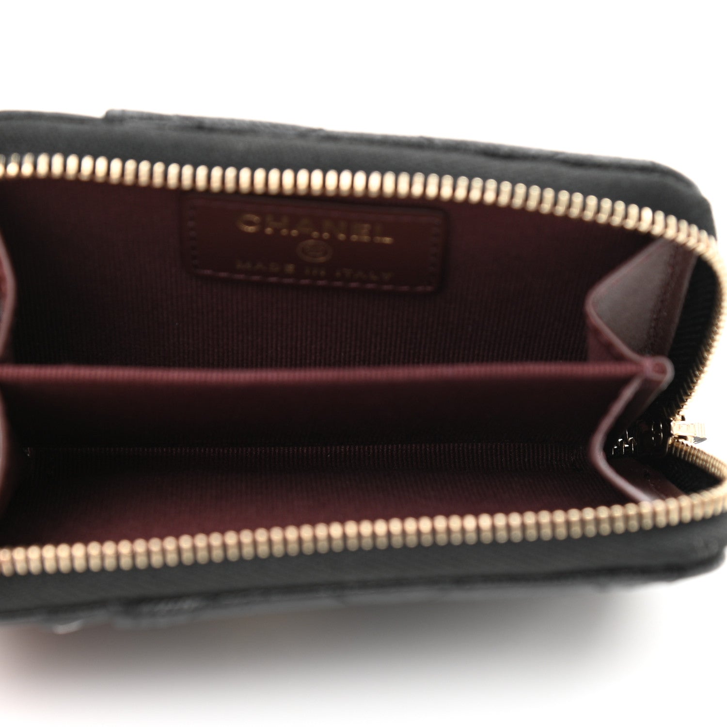 Chanel Caviar Quilted Zip Card Holder Black 5 of 8