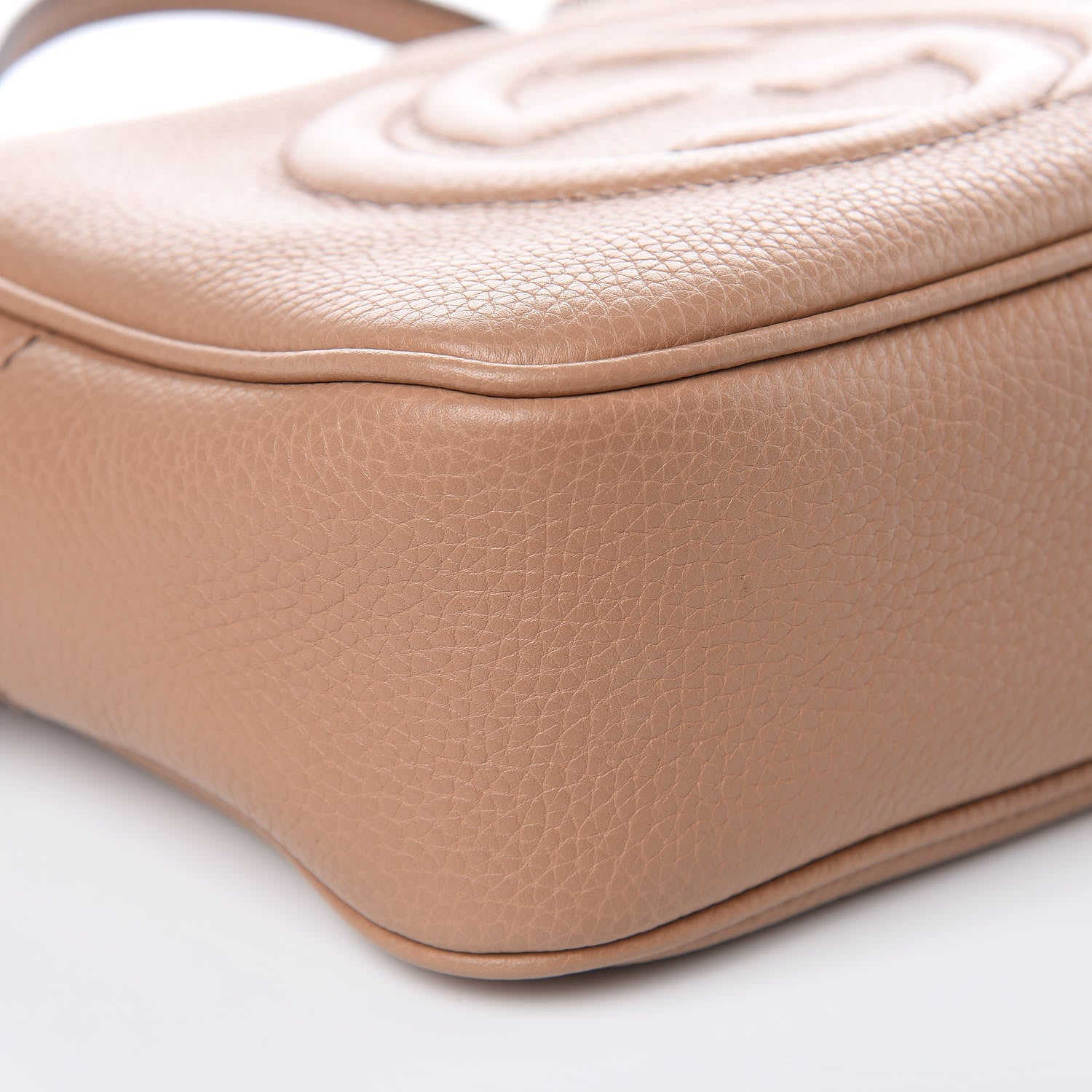 Gucci Pebbled Calfskin Small Soho Disco Bag Rose Beige 7 of 9