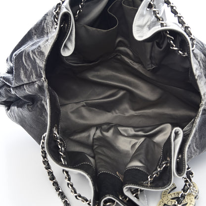 Chanel Vinyl Quilted Melrose Degrade Tote Black 5 of 13