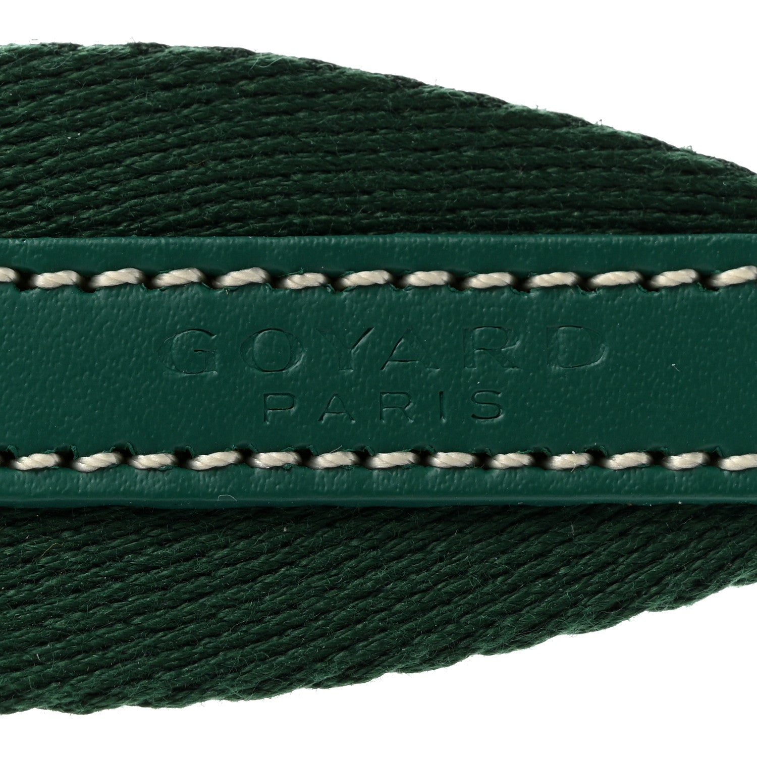Goyard Canvas Calfskin Adjustable Shoulder Strap Green 3 of 4