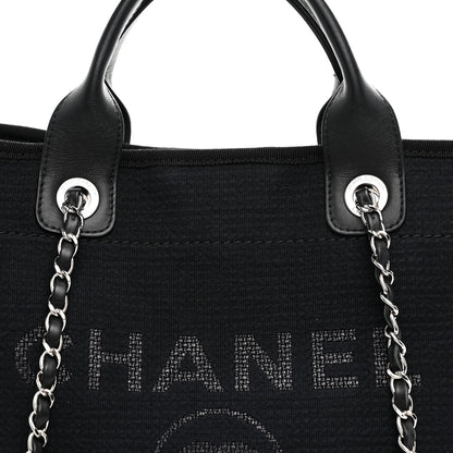 Chanel Mixed Fibers Small Deauville Tote Black 9 of 11