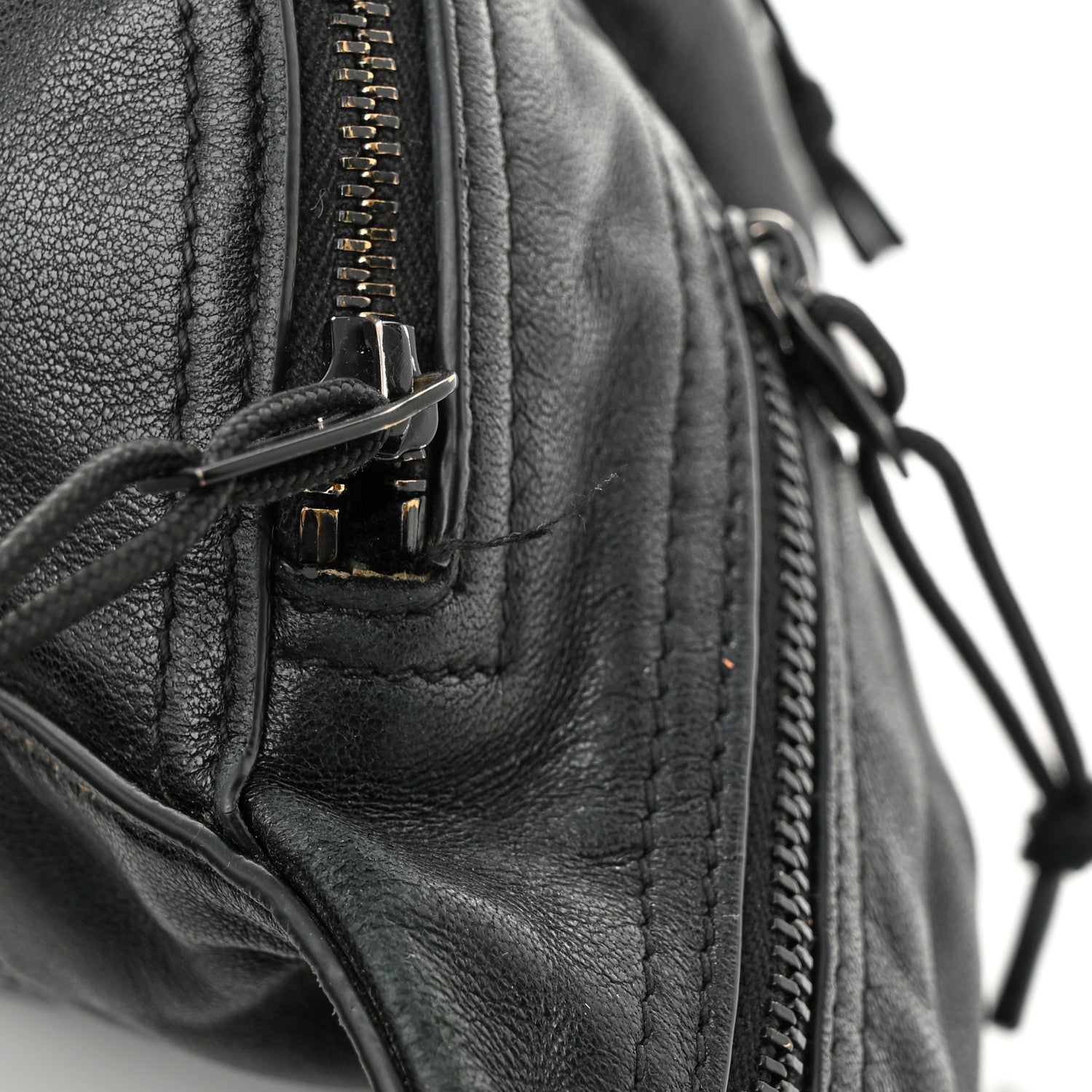 Saint Laurent Lambskin Logo Ripstop Body Belt Bag Black 12 of 12
