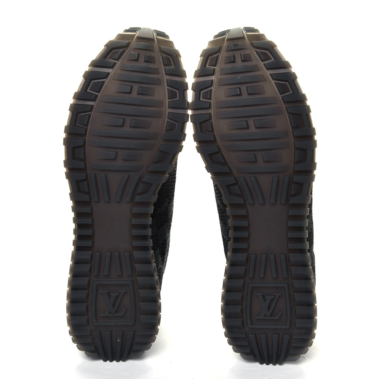 Louis Vuitton Calfskin Damier Run Away Sneakers 10 Graphite 4 of 4