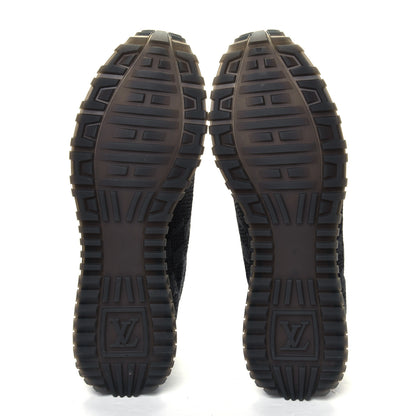 Louis Vuitton Calfskin Damier Run Away Sneakers 10 Graphite 4 of 4