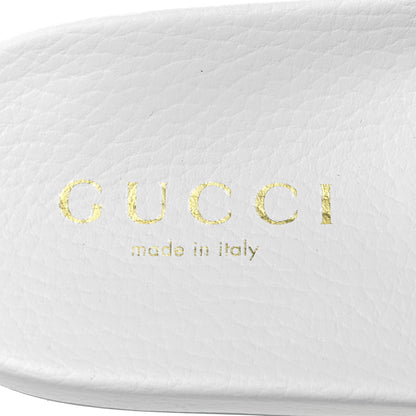 Gucci X PALACE Rubber Mens Slide Sandals 8 Great White Green Red 7 of 8