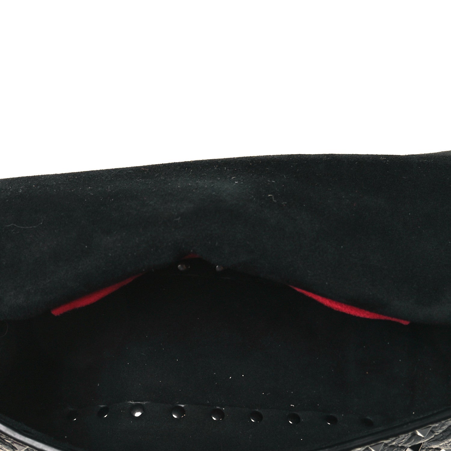 Valentino Garavani Craquele Nappa Small Rockstud Spike Shoulder Bag Black 4 of 7