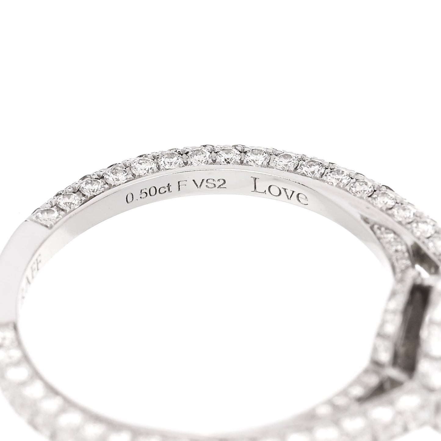 18K White Gold Diamond .50ct Constellation Round Engagement Ring 51 5.75