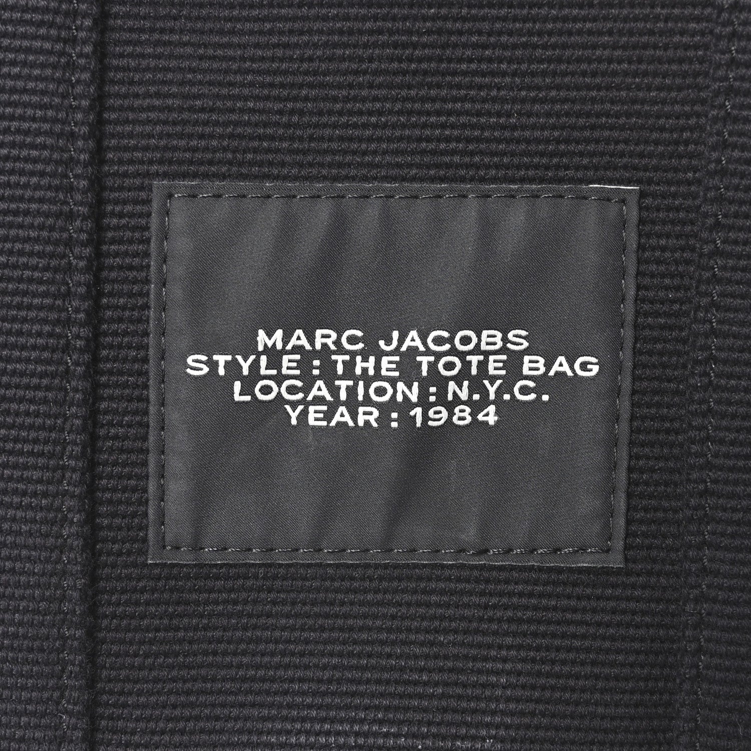 Marc Jacobs Cotton Canvas Small The Jacquard Tote Bag Black 6 of 10