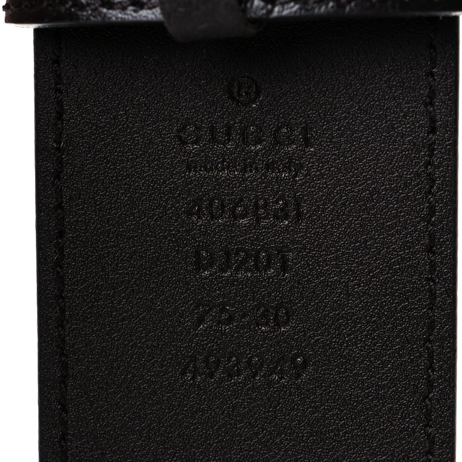 Gucci Calfskin Double G 40mm Belt 75 30 Dark Cocoa 3 of 6