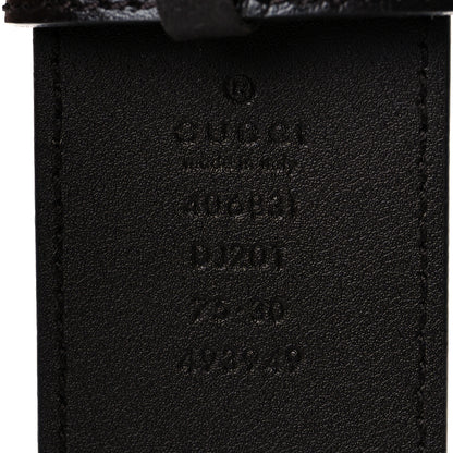 Gucci Calfskin Double G 40mm Belt 75 30 Dark Cocoa 3 of 6