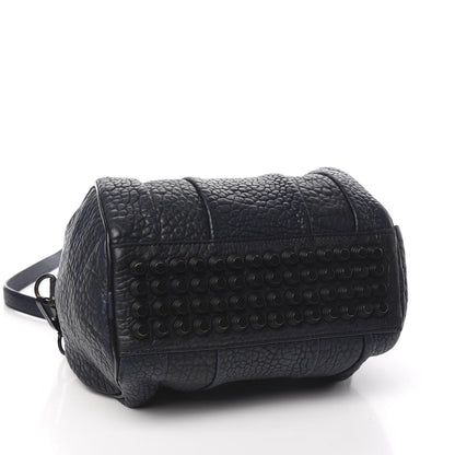 Alexander Wang Pebbled Lambskin Rockie Navy Matte Black Hardware 3 of 8