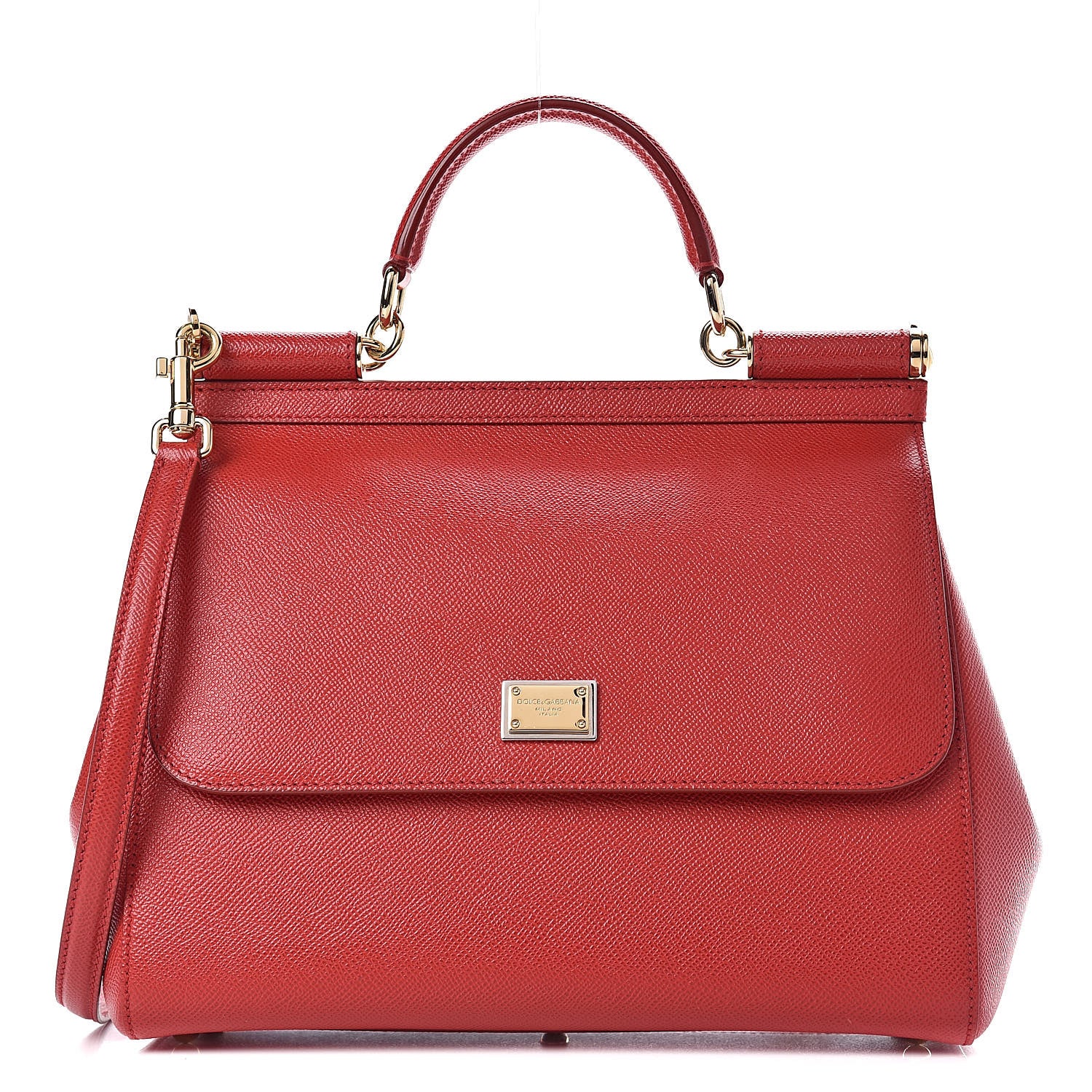 Dolce & Gabbana Dauphine Medium Miss Sicily Satchel Red 1 of 11