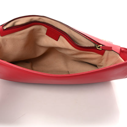 Gucci Calfskin Matelasse Large GG Marmont Shoulder Bag Hibiscus Red 5 of 15