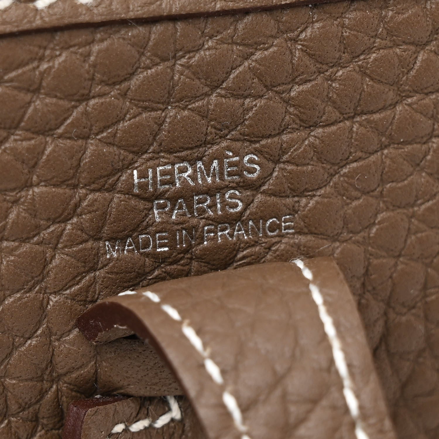 Hermes Taurillon Clemence Amazone Evelyne TPM Etoupe Bleu Indigo 6 of 11