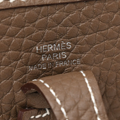Hermes Taurillon Clemence Amazone Evelyne TPM Etoupe Bleu Indigo 6 of 11