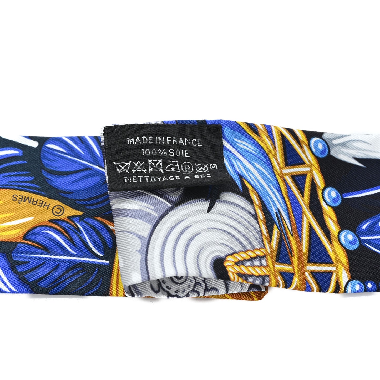 Silk La Danse Pacifique Twilly Bleu Nuit Jaune Vif