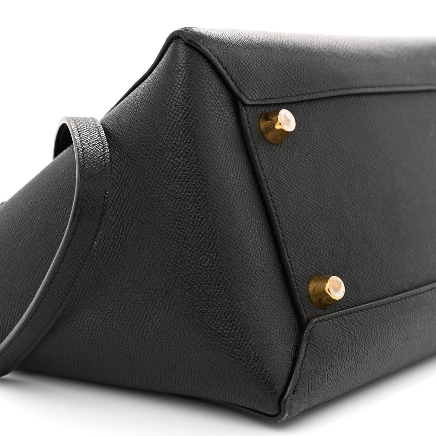 Grained Calfskin Mini Belt Bag Black
