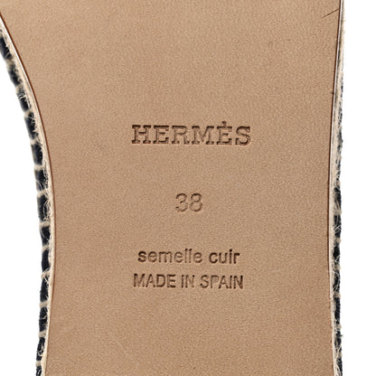 Hermes Denim Womens Guapa Espadrilles 38 Bleu Brut 6 of 8