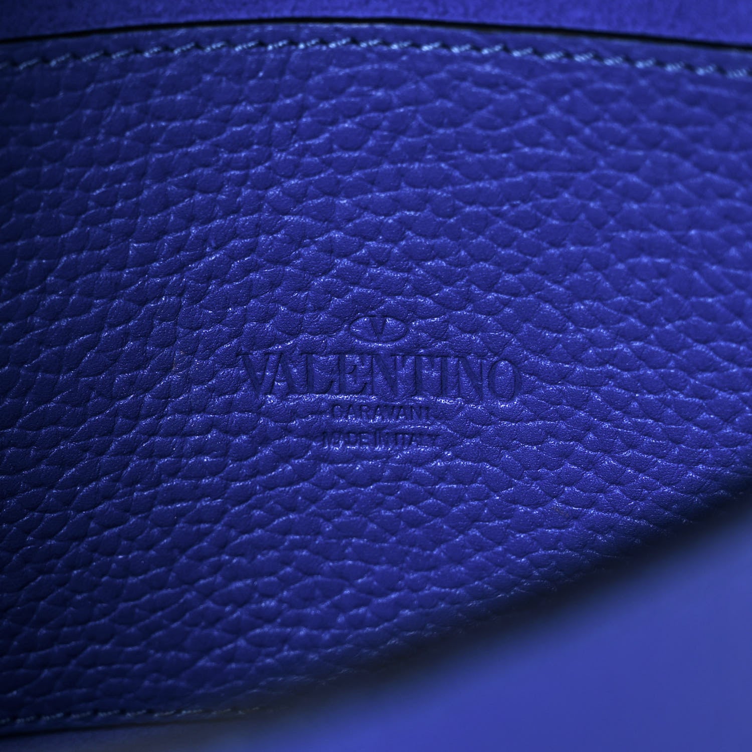 Valentino Garavani Pebbled Calfskin Medium Rockstud Flip Lock Crossbody Bag Acid Blue 6 of 13