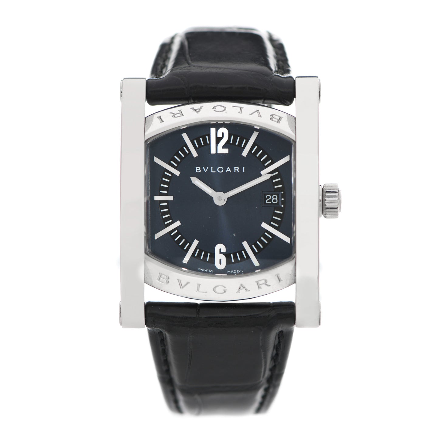 Stainless Steel Alligator 29mm Assioma Quartz Watch Black