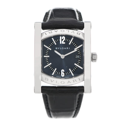 Bulgari Stainless Steel Alligator 29mm Assioma Quartz Watch Black 1 of 7
