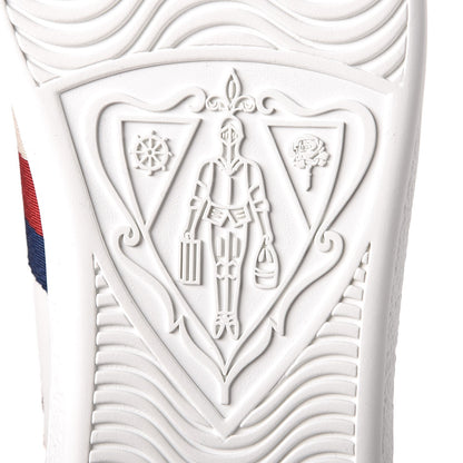 Gucci Calfskin Bee Star Embroidered Sylvie Web Ace Sneakers 36 White 6 of 10