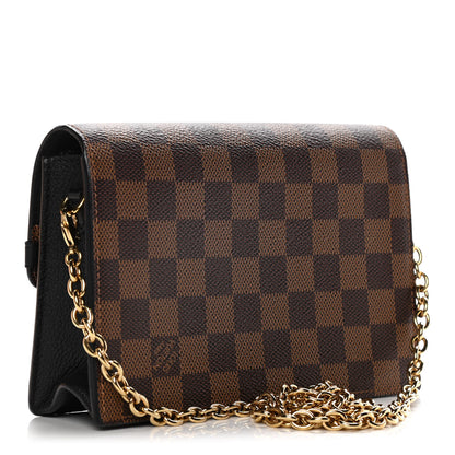 Louis Vuitton Damier Ebene Vavin Chain Wallet Black 3 of 14