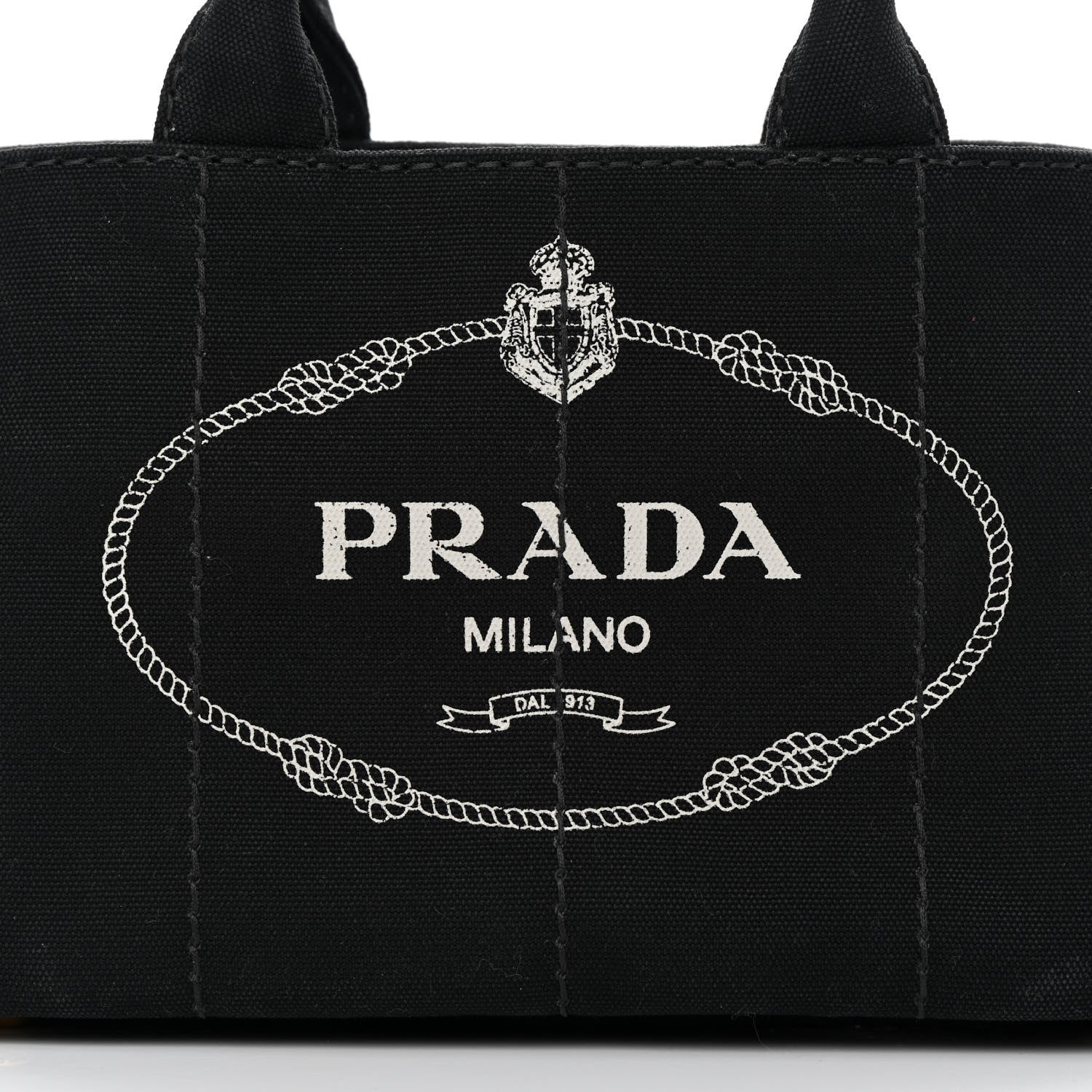 Prada Canapa Small Logo Tote Black 8 of 11
