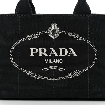 Prada Canapa Small Logo Tote Black 8 of 11