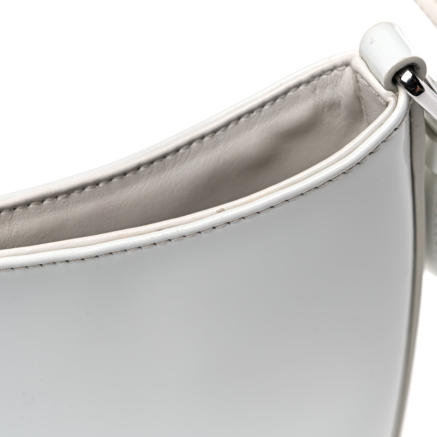 Spazzolato Cleo Shoulder Bag White