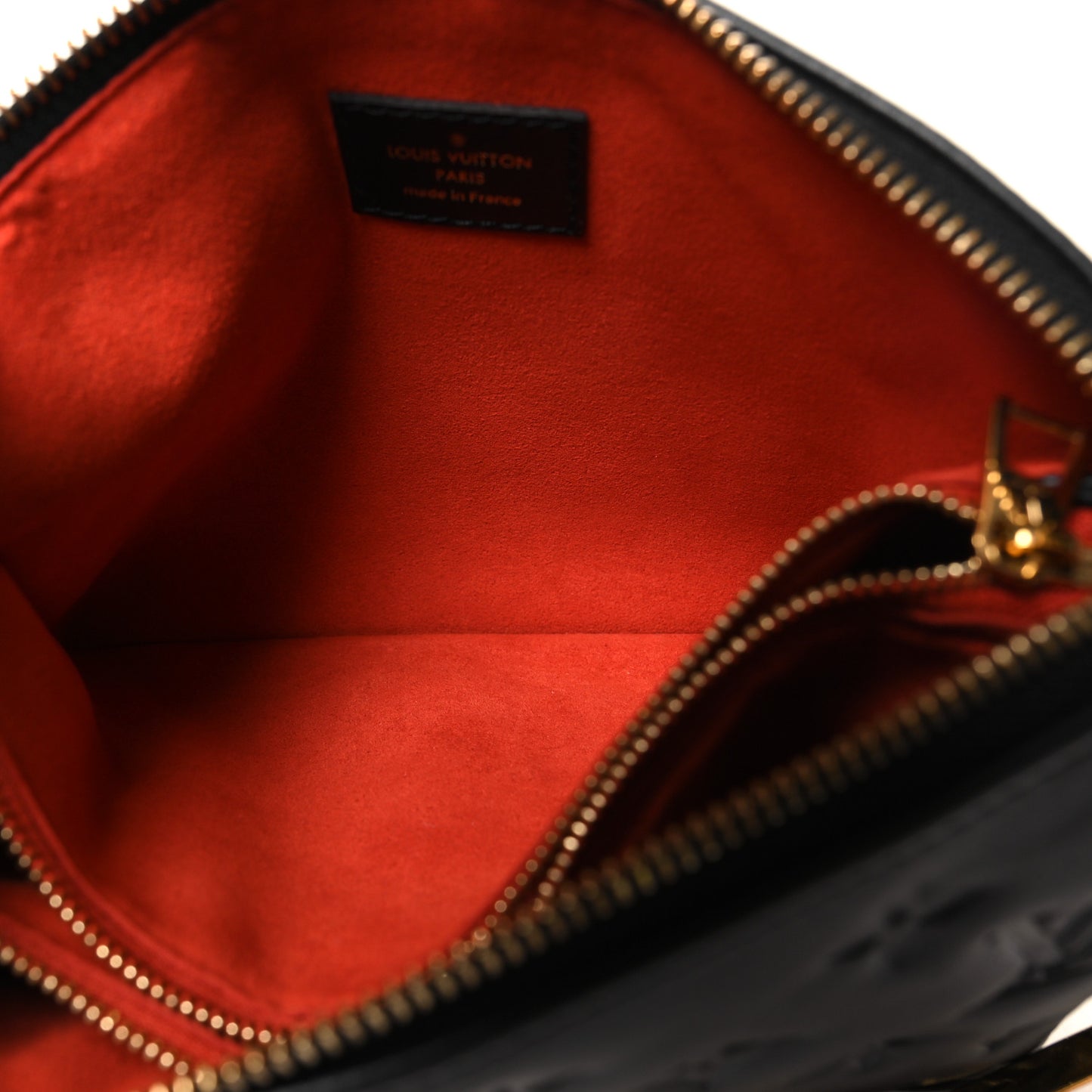 Lambskin Embossed Monogram Coussin BB Black