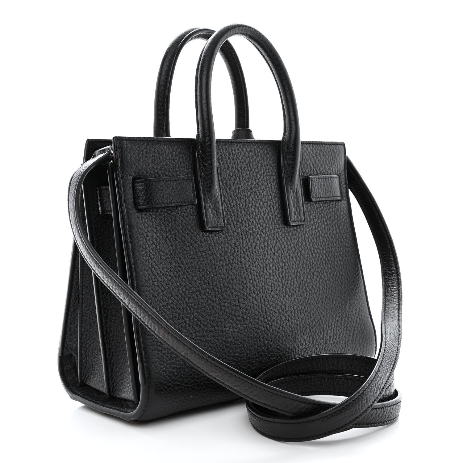 Saint Laurent Grained Calfskin Nano Sac De Jour Black 3 of 10