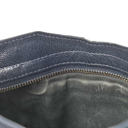 Balenciaga Chevre Gold Metallic Edge Hardware Mini City Bleu Nuit Dark Sea 13 of 22