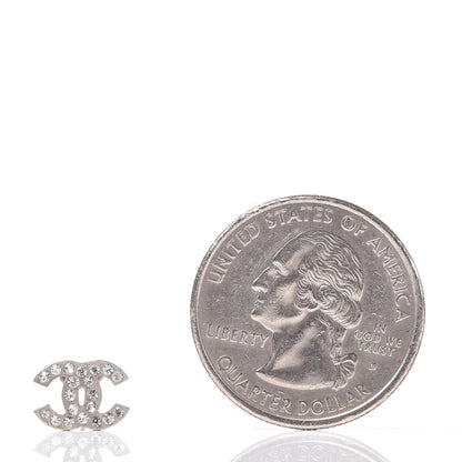 Chanel Crystal Mini Timeless CC Earrings 2 of 4